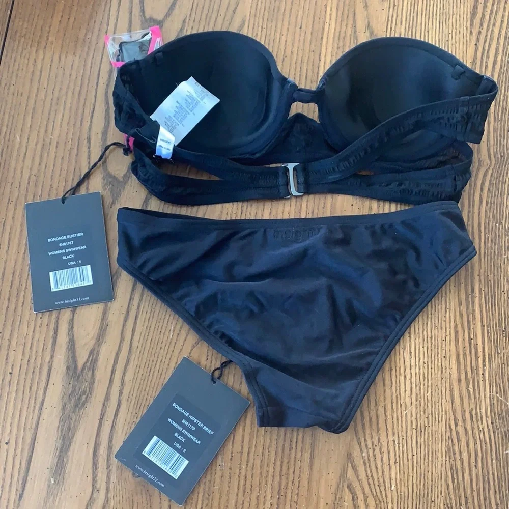 Revolve Insight Bondage 2-Piece‎ Bustier Bikini Set